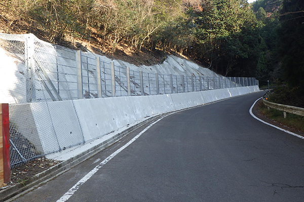 主要地方道南濃北勢線 災害防除施設工事(落石対策)(発注者:三重県)