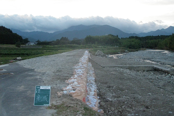 二級河川宇賀川 応急仮工事(三重県)